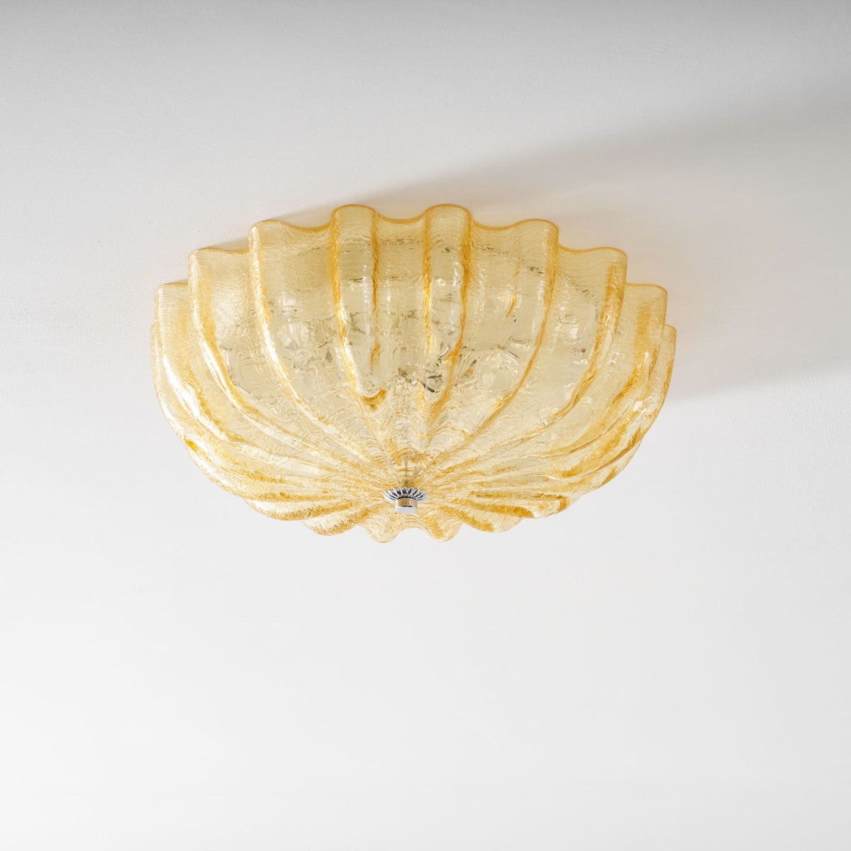 Vintage Glass Flush Mount Ceiling Light for Living Room