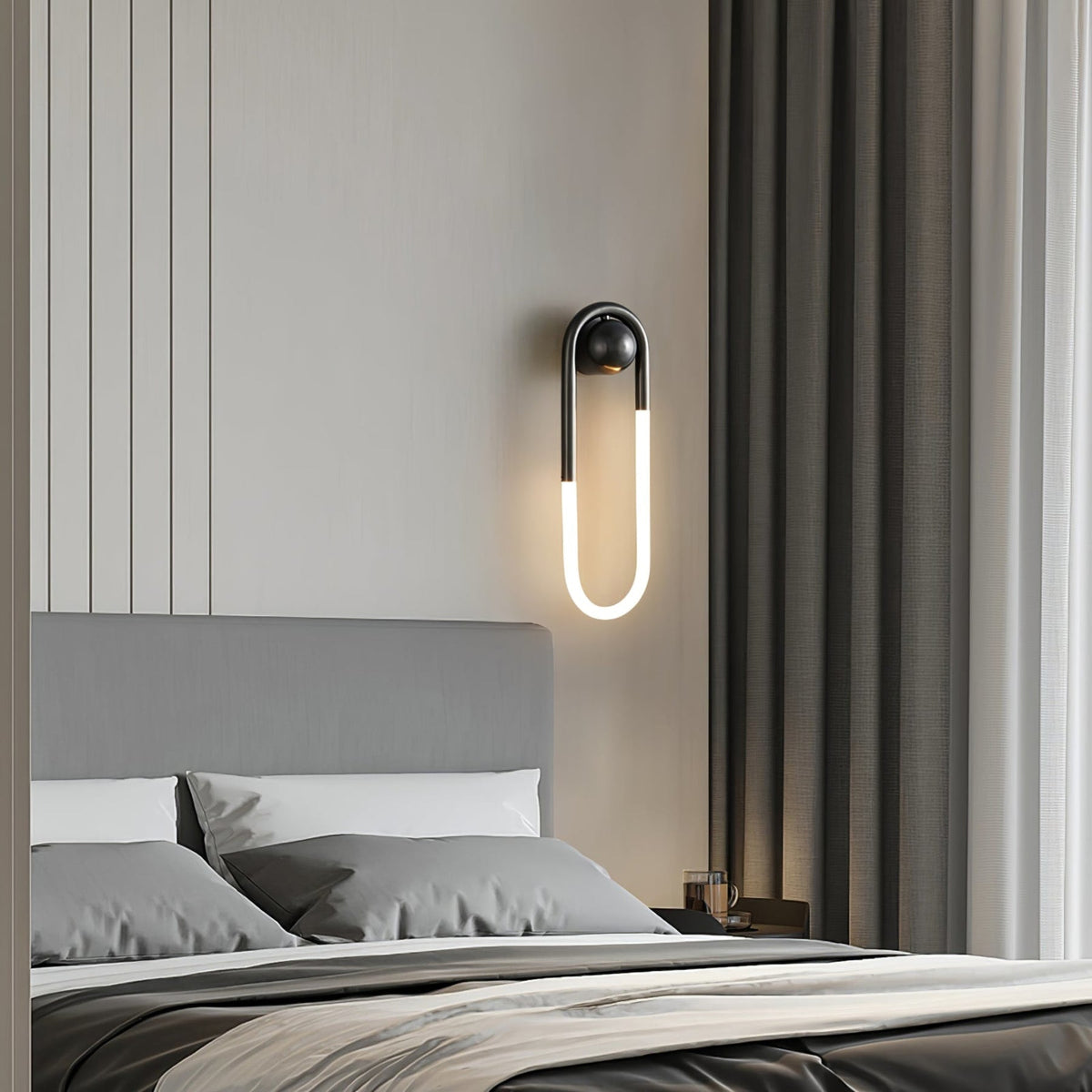 Minimalist Metal Wall Sconce for Living Room and Bedroom