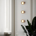 Modern Glass Wall Sconce With Adjustable LED Glow