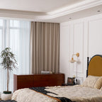 Scandinavian Wood Flush Mount Ceiling Light for Living Room