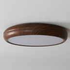 Scandinavian Wood Flush Mount Ceiling Light for Living Room