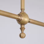 Modern Brass Pendant Light With Ceramic Shades for Dining Room