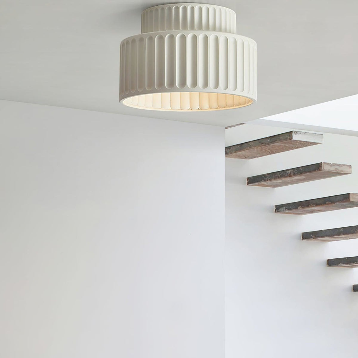 Modern Semi-Flush Ceiling Light for Living Room and Bedroom