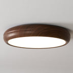 Scandinavian Wood Flush Mount Ceiling Light for Living Room
