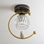 Modern Solid Brass Flush Mount Ceiling Light