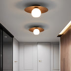 Modern Iron Semi-Flush Mount Ceiling Light for Living Room