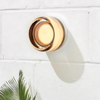Modern Glass Wall Sconce With Adjustable LED Glow
