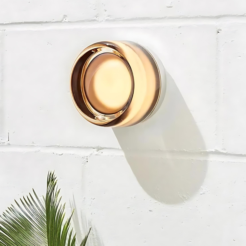 Modern Glass Wall Sconce With Adjustable LED Glow