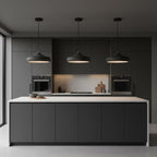 Modern Iron Pendant Light With Warm LED Glow