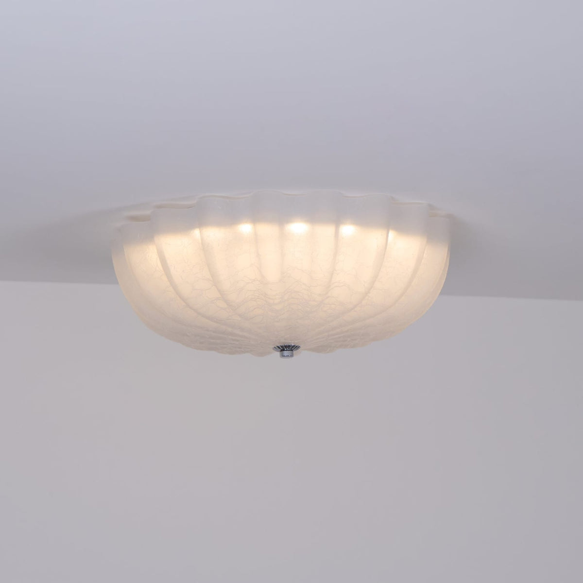 Vintage Glass Flush Mount Ceiling Light for Living Room