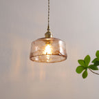 Modern Glass Pendant Light With Warm LED Glow