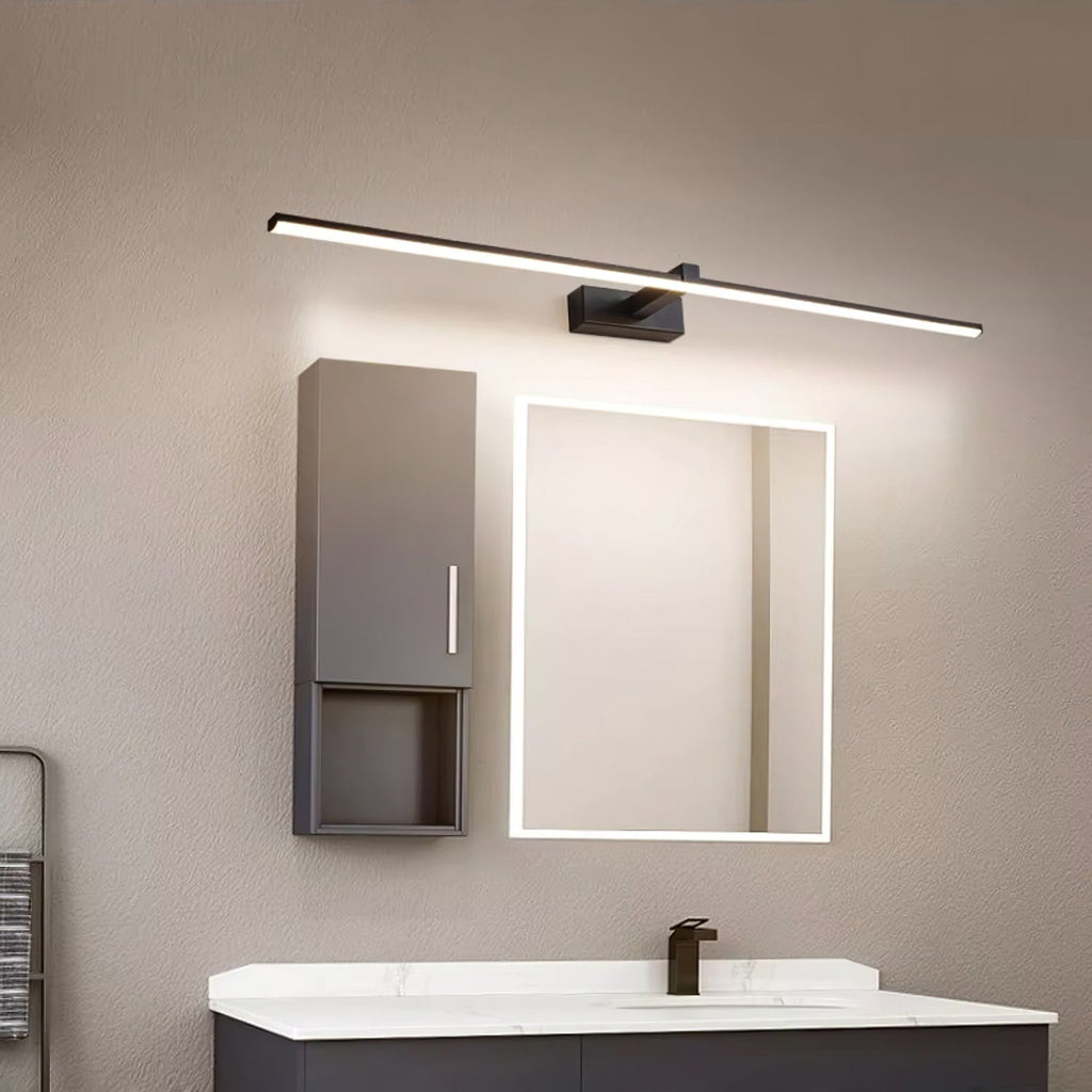 Modern Iron Linear Wall Sconce With Integrated LED for Hallway