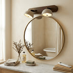 Modern Travertine Wall Sconce With Warm LED Glow for Living Room