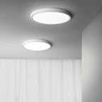 Minimalist Iron Flush Mount Ceiling Light With Slim Low-Profile Design
