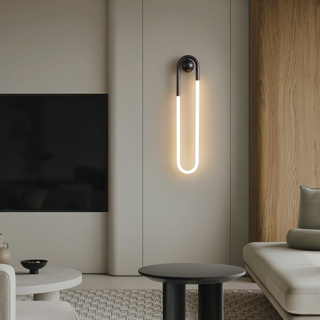 Minimalist Metal Wall Sconce for Living Room and Bedroom