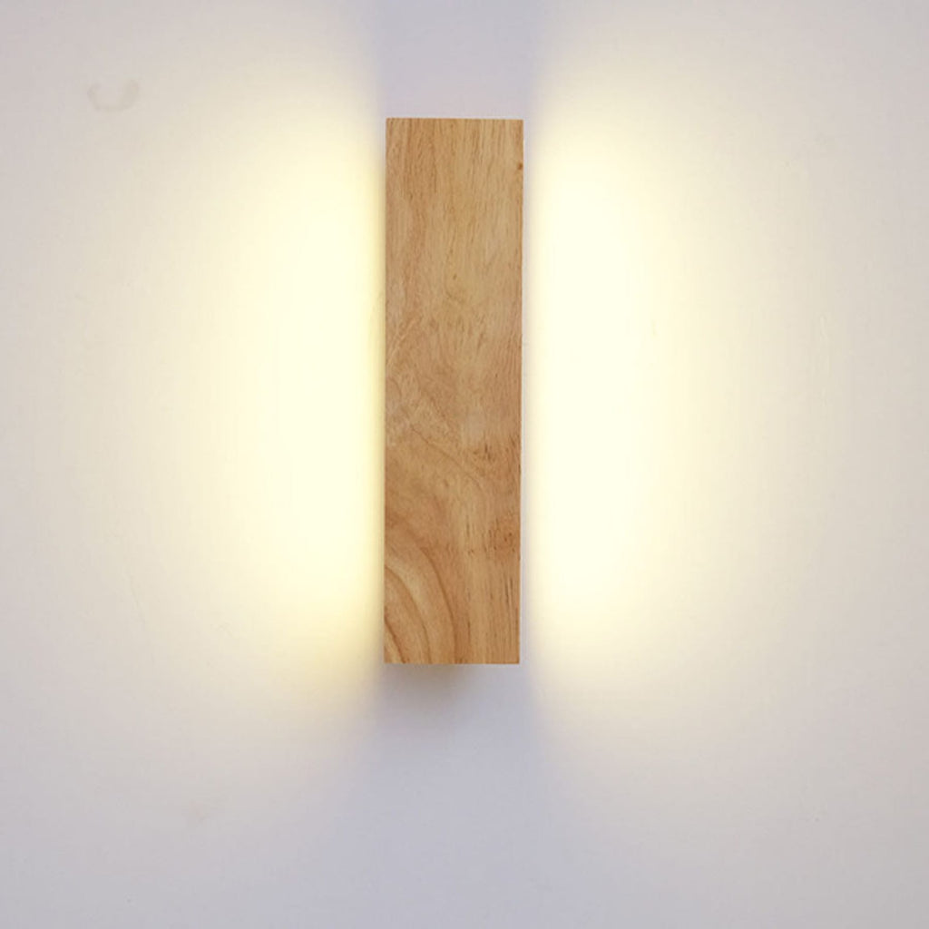 Modern Wood Wall Sconce for Living Room and Bedroom