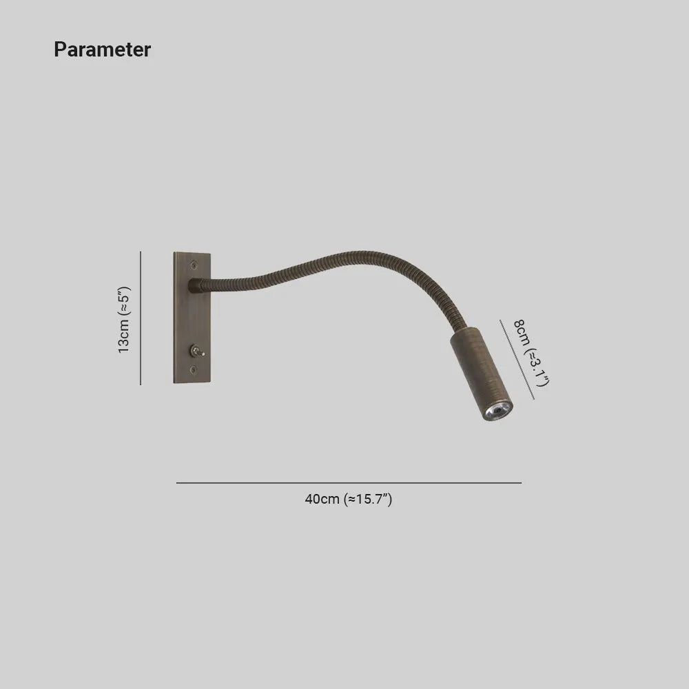 Modern Metal Wall Sconce for Bedroom and Home Office