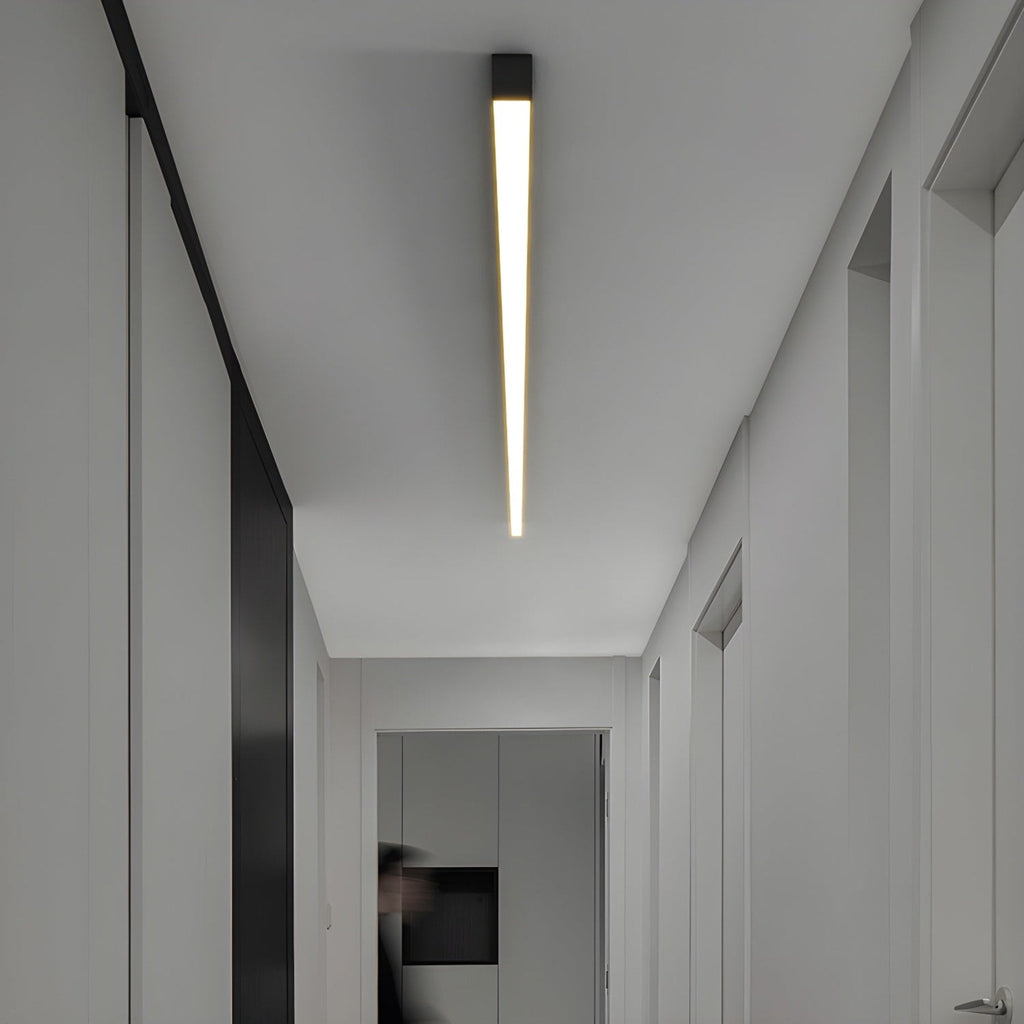 Minimalist Linear Metal Ceiling Light for Living Room
