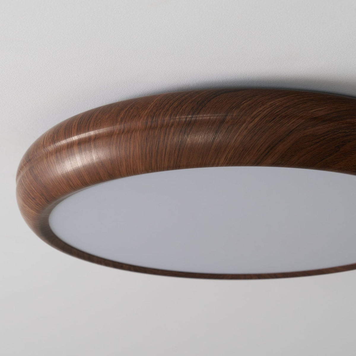 Scandinavian Wood Flush Mount Ceiling Light for Living Room