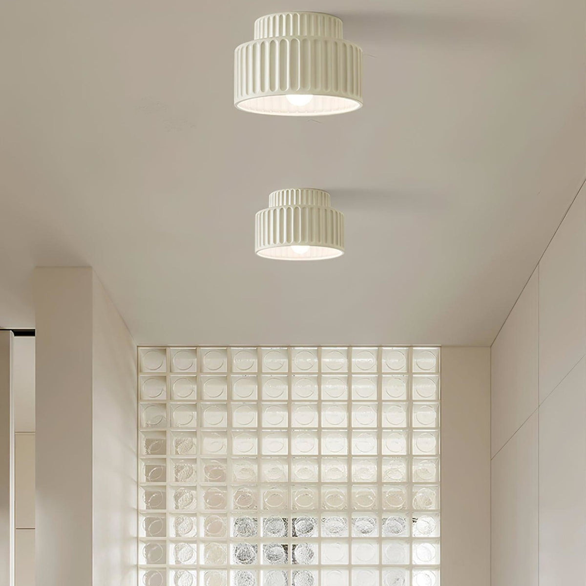 Modern Semi-Flush Ceiling Light for Living Room and Bedroom