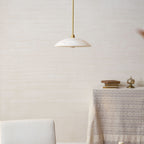 Modern Marble and Copper Pendant Light for Dining Room