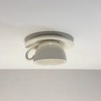 Modern Ceramic Semi-Flush Mount Ceiling Light
