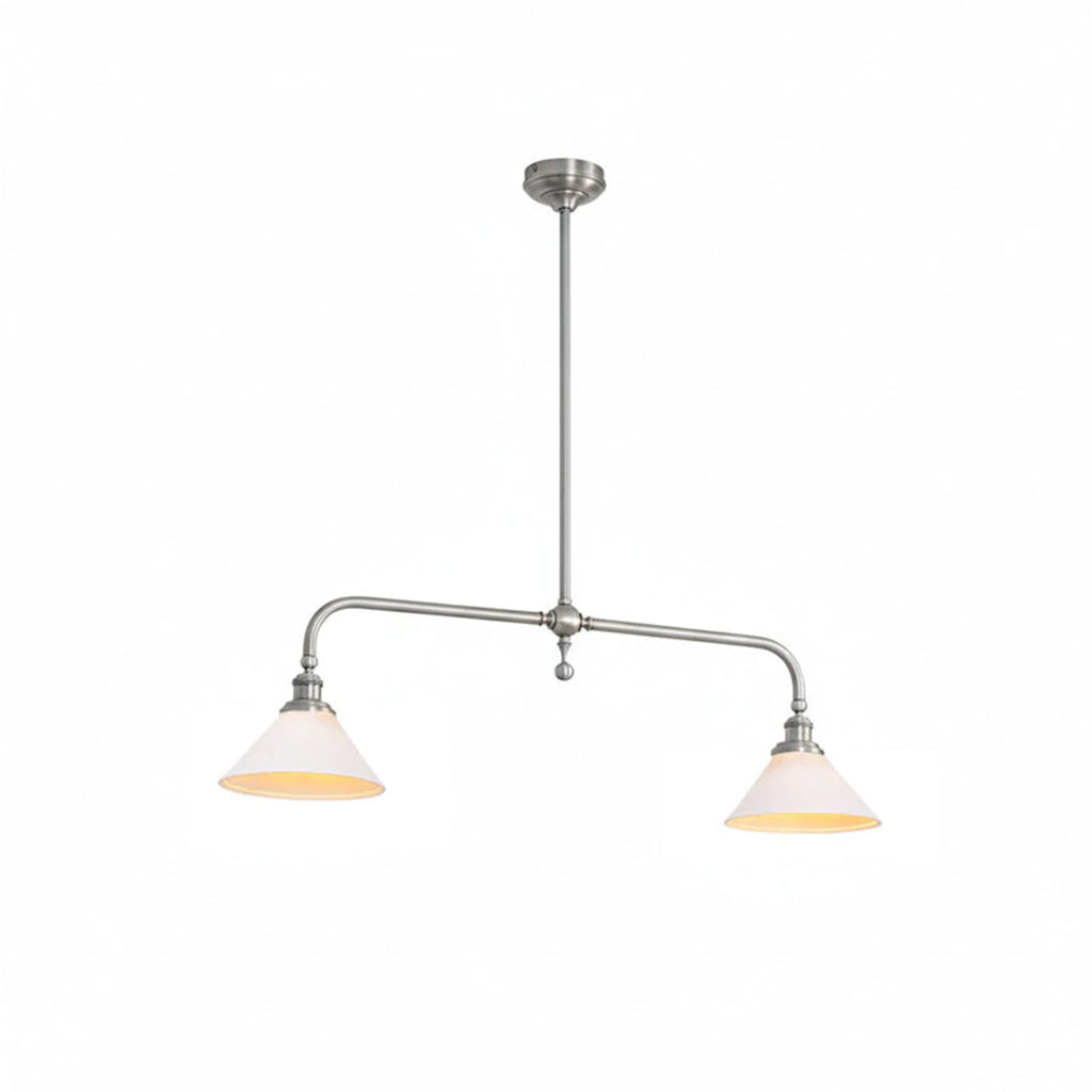 Modern Brass Pendant Light With Ceramic Shades for Dining Room