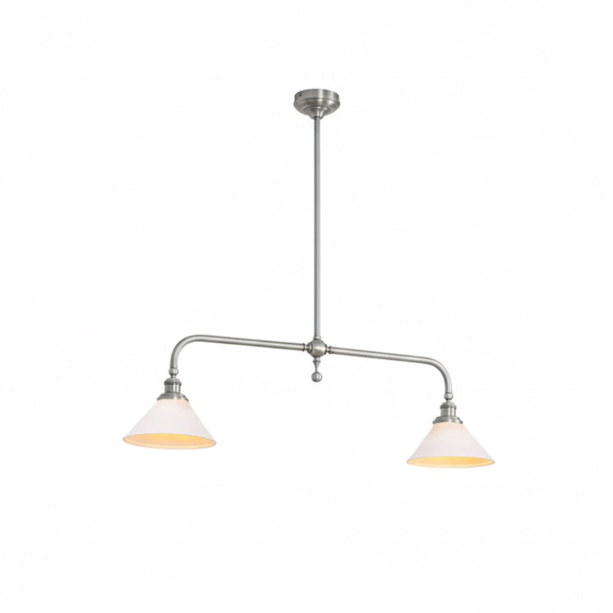 Modern Brass Pendant Light With Ceramic Shades for Dining Room