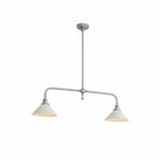 Modern Brass Pendant Light With Ceramic Shades for Dining Room