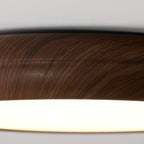 Scandinavian Wood Flush Mount Ceiling Light for Living Room