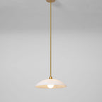 Modern Marble and Copper Pendant Light for Dining Room