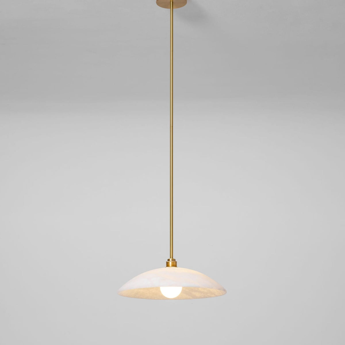 Modern Marble and Copper Pendant Light for Dining Room