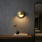 Modern Copper Wall Sconce With Dimmable Tri-Color Glow