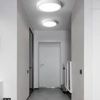 Minimalist Iron Flush Mount Ceiling Light With Slim Low-Profile Design