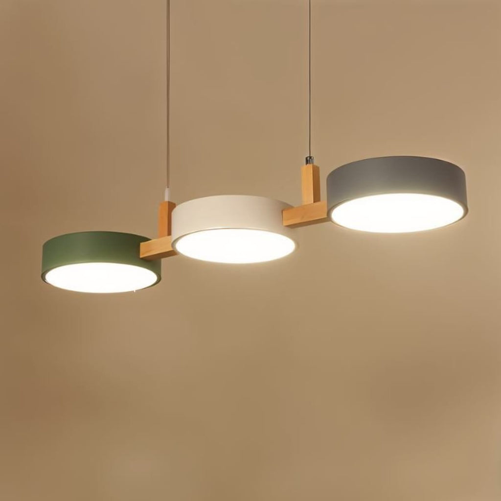 Modern Iron Linear Pendant Light for Dining Room