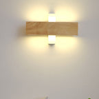 Modern Wood Wall Sconce for Living Room and Bedroom