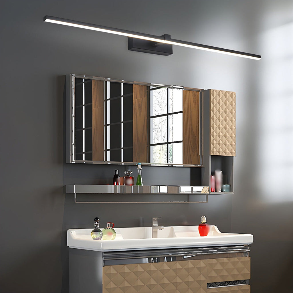 Modern Iron Linear Wall Sconce With Integrated LED for Hallway
