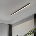 Minimalist Linear Metal Ceiling Light for Living Room