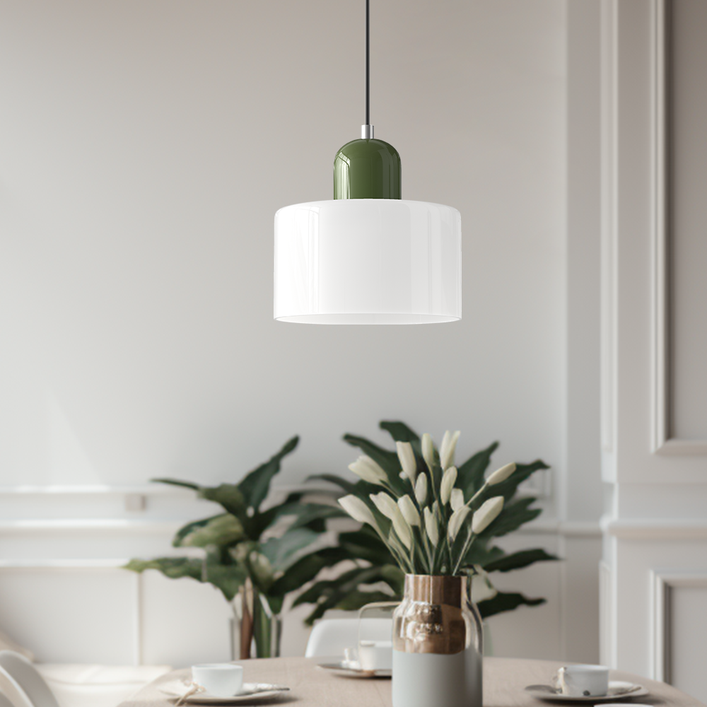 Bauhaus Glass E26 Pendant Light for Kitchen
