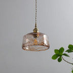 Modern Glass Pendant Light With Warm LED Glow