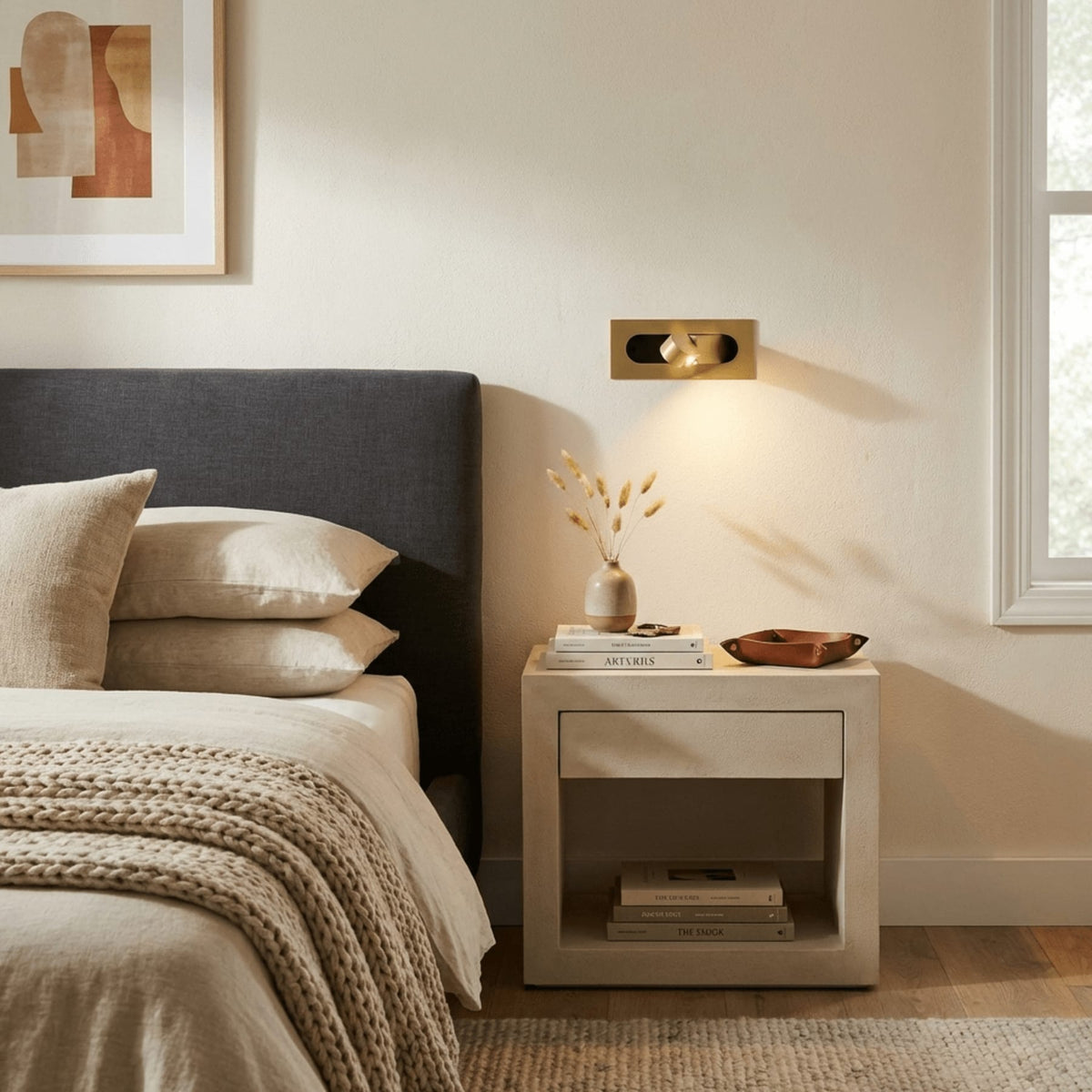 Modern Aluminum Wall Sconce for Bedroom and Living Room