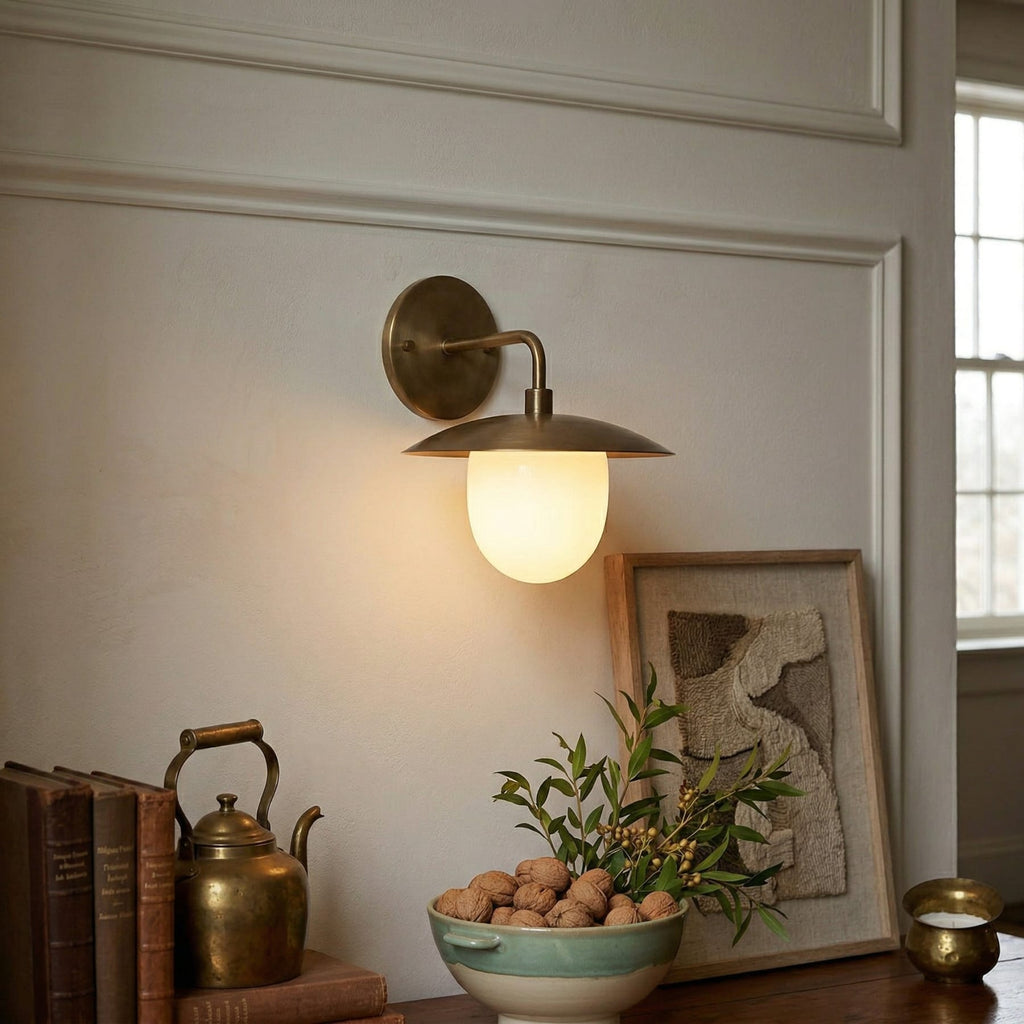 Modern Brass Wall Sconce for Living Room and Bedroom