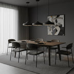 Modern Iron Pendant Light With Warm LED Glow
