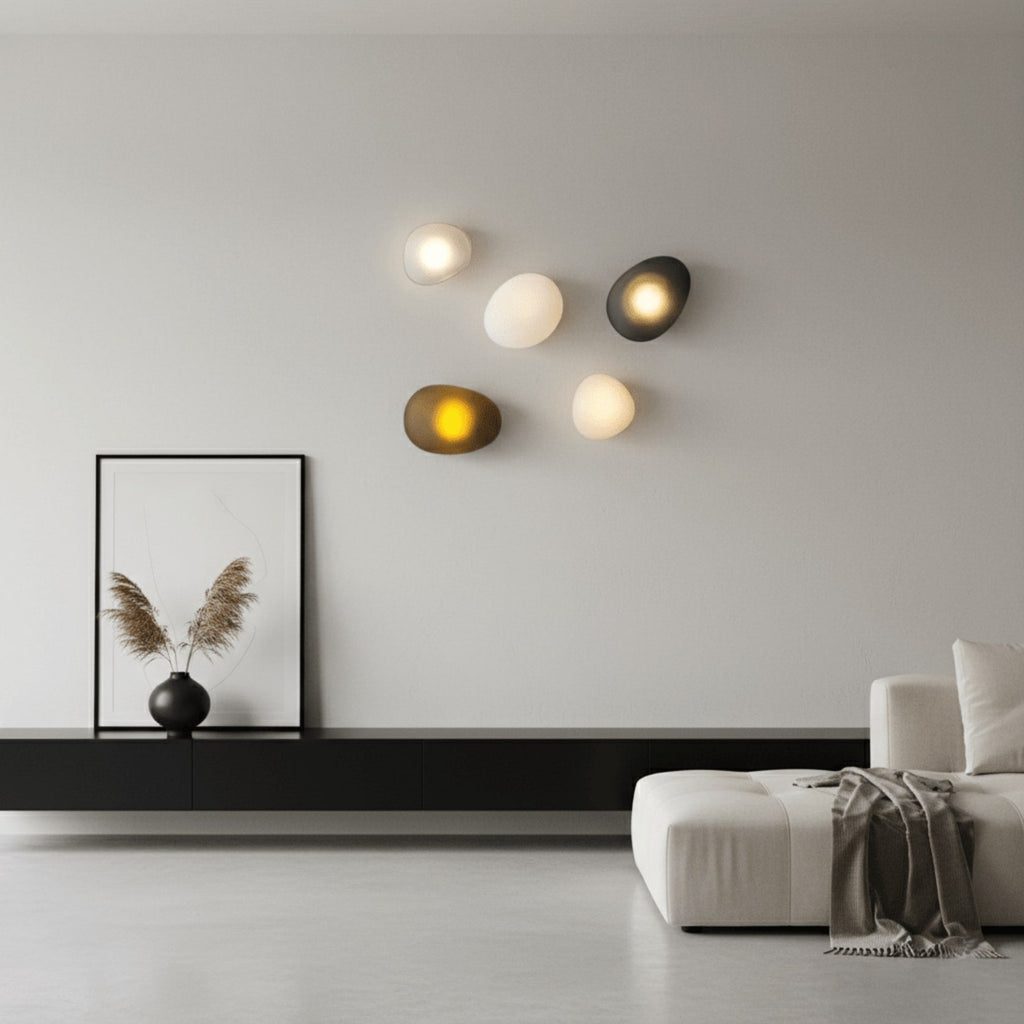 Modern Glass Wall Sconce With Warm Glass Shades