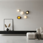 Modern Glass Wall Sconce With Warm Glass Shades