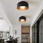Modern Iron Semi-Flush Mount Ceiling Light for Living Room