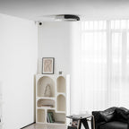 Modern Wood Flush Mount Ceiling Light for Living Room