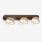 Modern Travertine Wall Sconce With Warm LED Glow for Living Room
