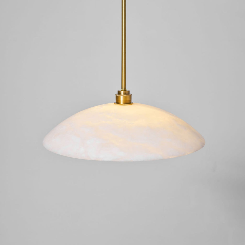 Modern Marble and Copper Pendant Light for Dining Room