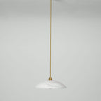 Modern Marble and Copper Pendant Light for Dining Room